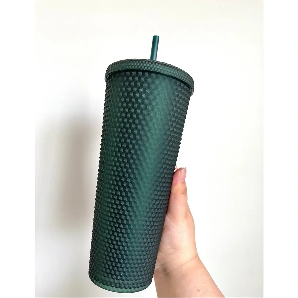 Starbucks Matte Dark Green Studded Tumbler | 24oz